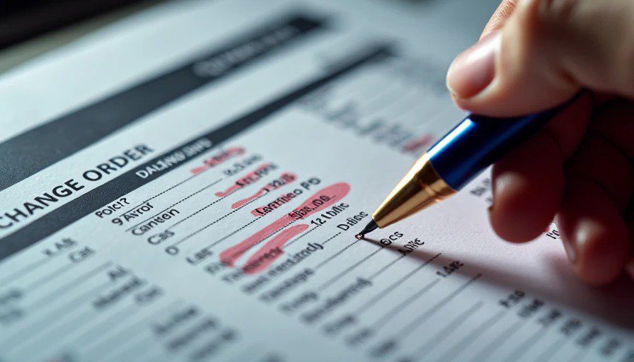 Dissecting a $12k residential change order economics Annotated change order form with cost component breakdown
