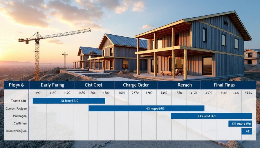 Construction timeline showing rising change order costs by phase