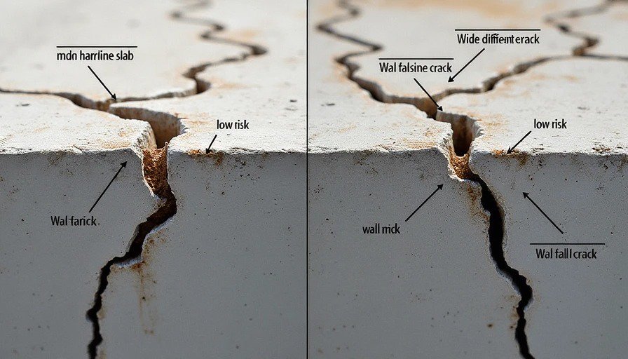Comparison of minor vs severe slab cracks with damage indicators