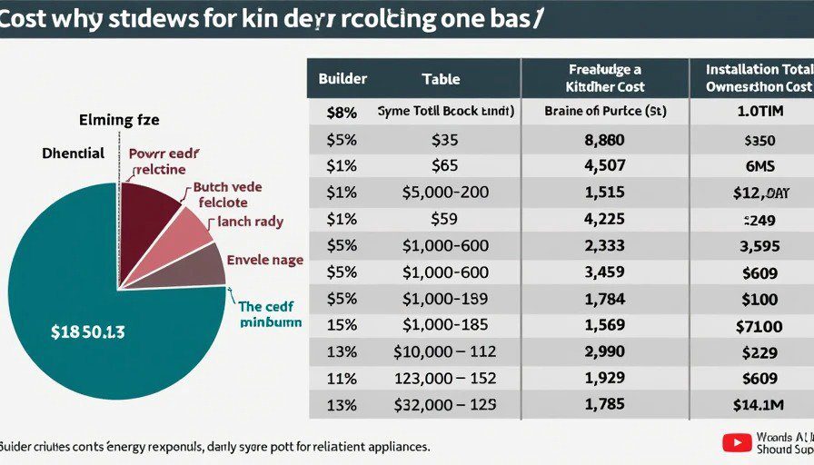 $12k builder package true cost analysis over time Appliance package cost and ownership breakdown chart