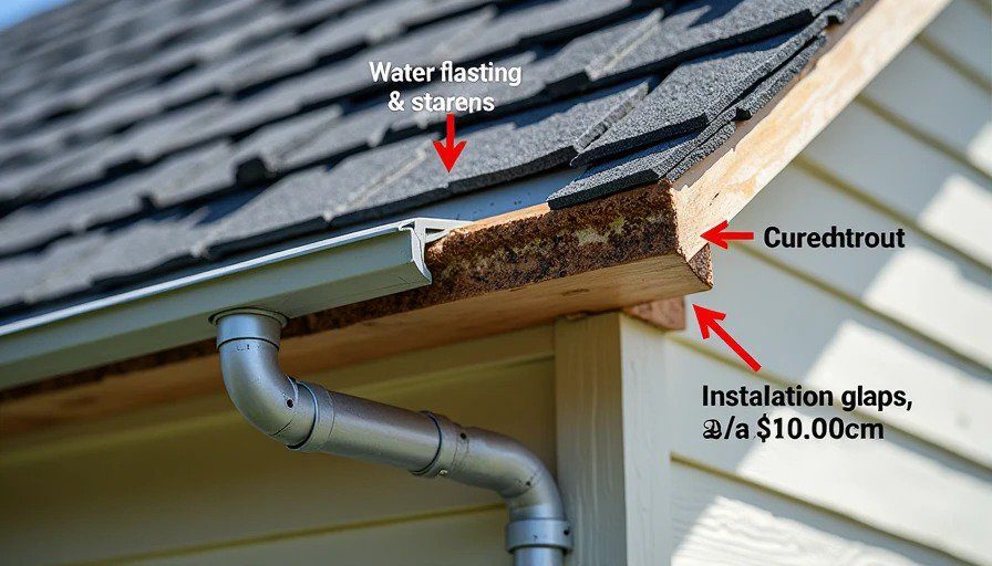 Flashing installation that passes inspection but fails in 2-3 years Improper roof flashing detail showing leak risk