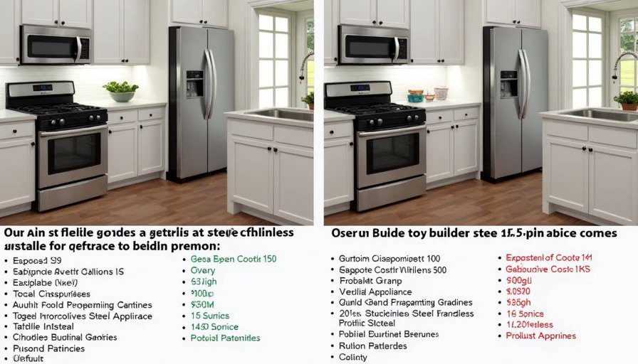 Piece-by-piece breakdown of $12k kitchen upgrade Builder appliance package vs aftermarket alternatives comparison