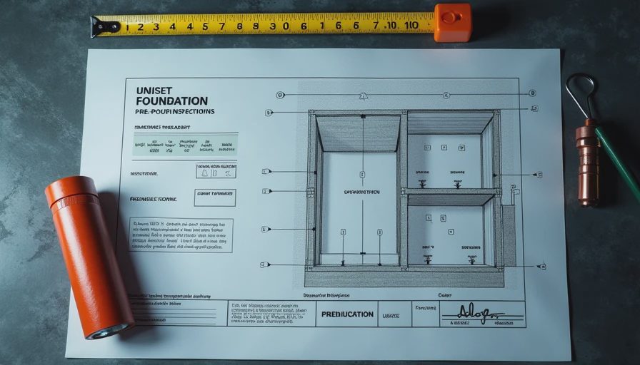 Visual context for foundation pre pour inspection