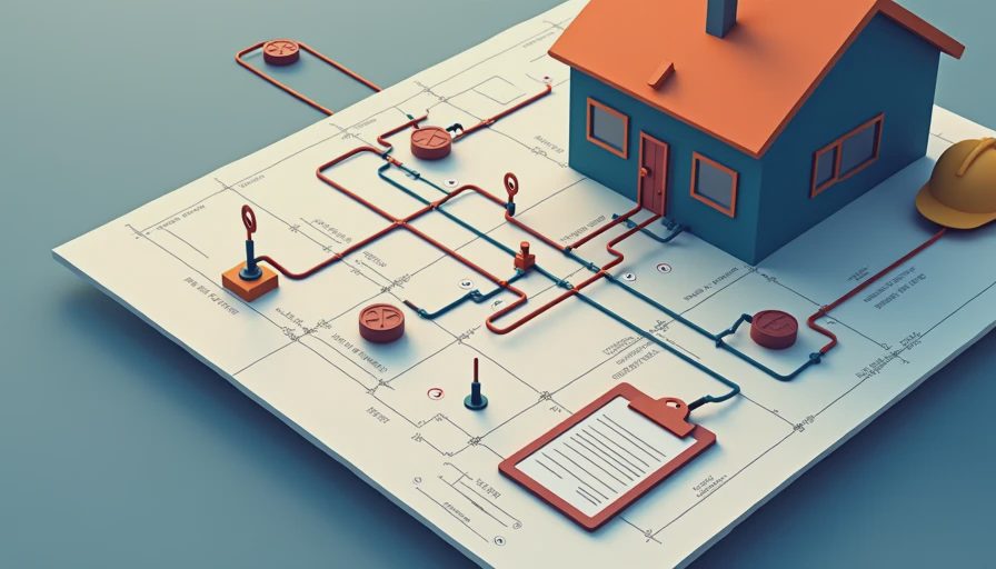 Illustration for rough in inspection plumbing electrical