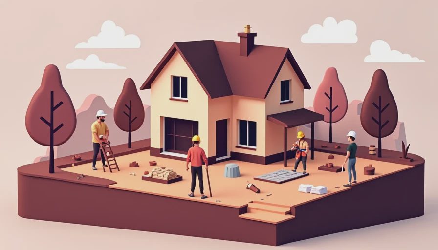 Visual context for foundation cracks in new builds