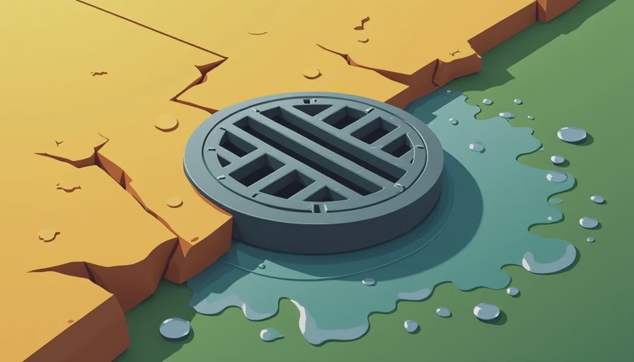 Visual context for improper grading drainage issues