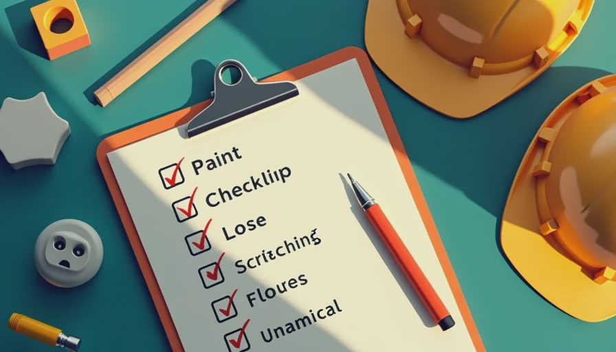 Illustration for new construction punch list items