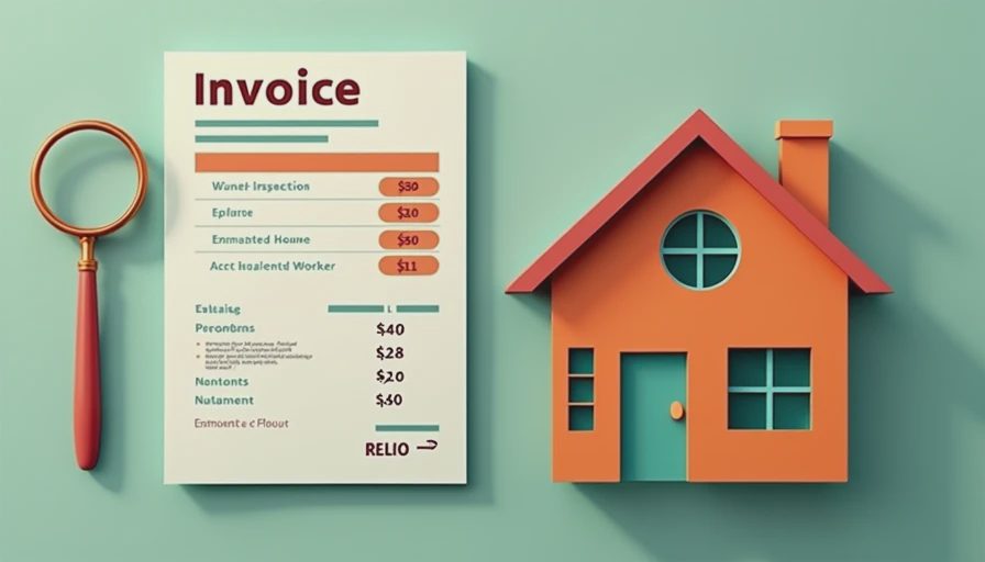 Visual context for new construction inspection cost